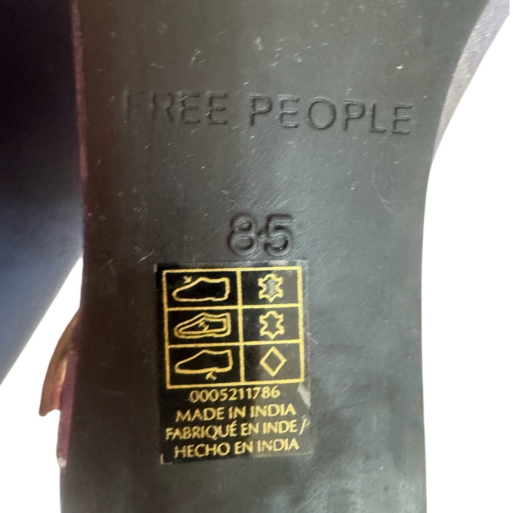 💥 FREE PEOPLE distressed MYSTIC Mary Jane flats women’s size 8.5 💥LIKE NEW - Picture 12 of 16